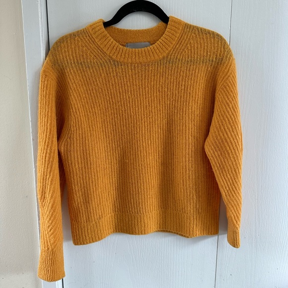 Everlane Sweaters - Everlane The Alpaca Crew Sweater in Yellow Marigold Size S